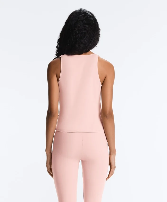 Camisola sem mangas Comfortlux com decote cruzado Camisola sem mangas Comfortlux com decote cruzado