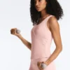 Camisola sem mangas Comfortlux com decote cruzado Camisola sem mangas Comfortlux com decote cruzado