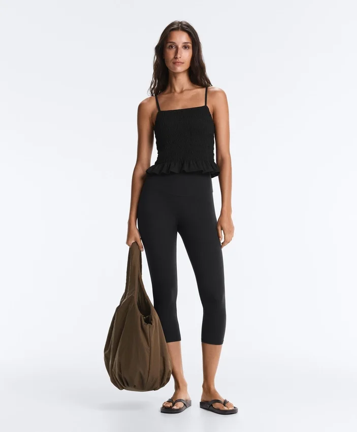 Camisola sem mangas Comfortlux com franzido Camisola sem mangas Comfortlux com franzido