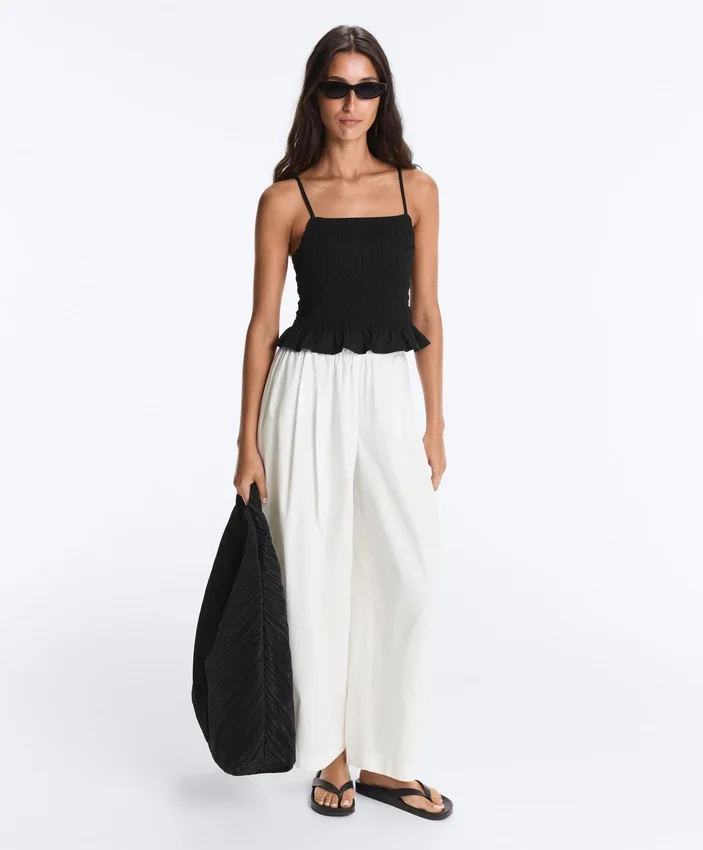 Camisola sem mangas Comfortlux com franzido Camisola sem mangas Comfortlux com franzido