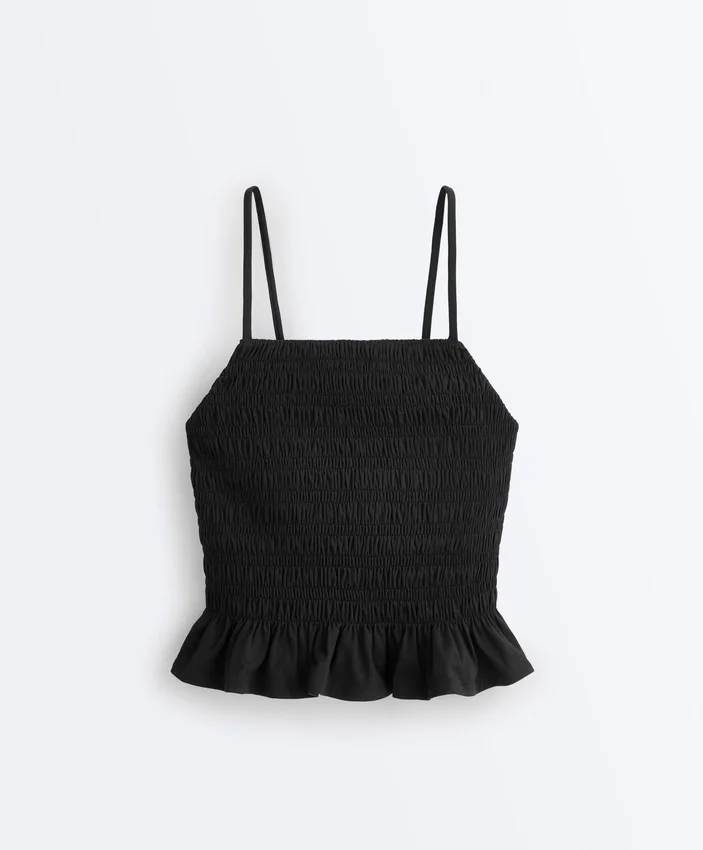 Camisola sem mangas Comfortlux com franzido Camisola sem mangas Comfortlux com franzido