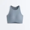 Camisola Tops com costuras compressivas Camisola Tops com costuras compressivas