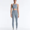 Camisola Tops com costuras compressivas Camisola Tops com costuras compressivas
