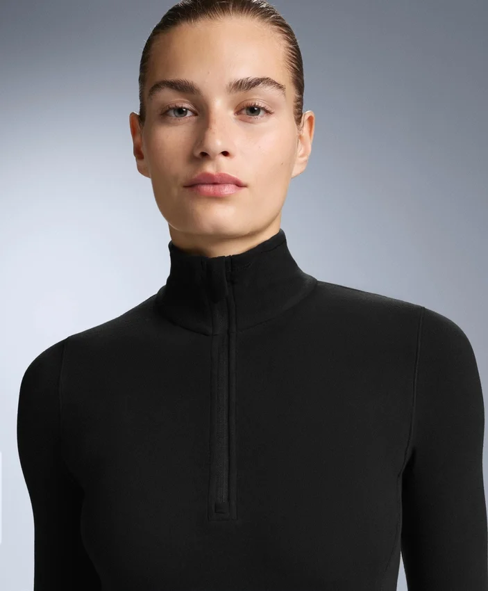 Camisola térmica polar de base com meio fecho Camisola térmica polar de base com meio fecho
