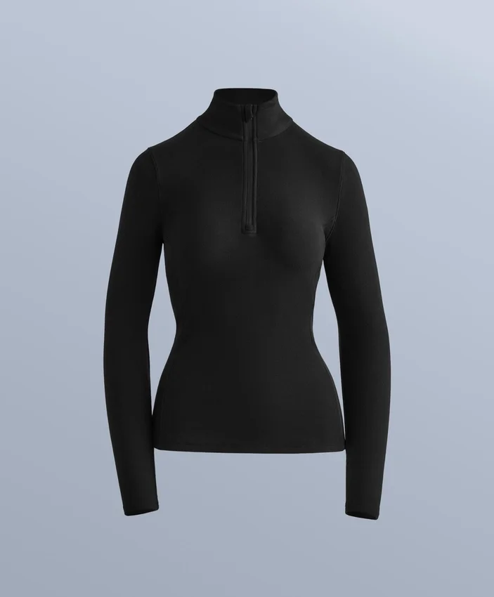 Camisola térmica polar de base com meio fecho Camisola térmica polar de base com meio fecho