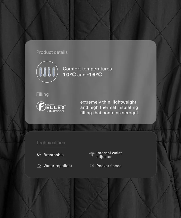 Casaco acolchoado com Fellex® Aerogel Casaco acolchoado com Fellex® Aerogel