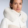 Casaco acolchoado de esqui Primaloft® com corte super justo e blocos de cor, resistente à água Casaco acolchoado de esqui Primaloft® com corte super justo e blocos de cor, resistente à água