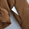 Casaco acolchoado em cetim 80% penas e 20% penugem Minardi Piume Ski resistente à água Casaco acolchoado em cetim 80% penas e 20% penugem Minardi Piume Ski resistente à água
