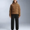 Casaco acolchoado em cetim 80% penas e 20% penugem Minardi Piume Ski resistente à água Casaco acolchoado em cetim 80% penas e 20% penugem Minardi Piume Ski resistente à água