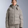 Casaco acolchoado estampado 80% penugem e 20% penas Minardi Piume Ski 10K