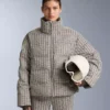Casaco acolchoado estampado 80% penugem e 20% penas Minardi Piume Ski 10K