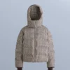 Casaco acolchoado estampado 80% penugem e 20% penas Minardi Piume Ski 10K