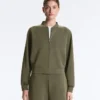 Casaco bomber às riscas com modal Soft Touch Casaco bomber às riscas com modal Soft Touch