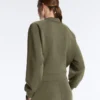 Casaco bomber às riscas com modal Soft Touch Casaco bomber às riscas com modal Soft Touch