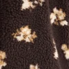 Casaco com estampado floral em imitação de casacos de pelo de carneiro