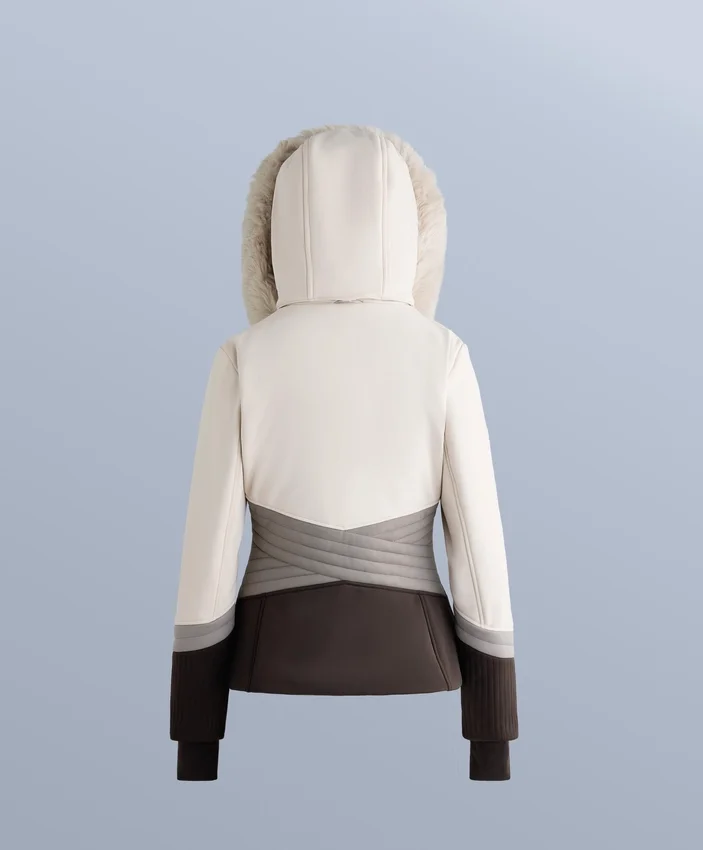 Casaco de esqui Primaloft® com blocos de cor, superajustado e resistente à água Casaco de esqui Primaloft® com blocos de cor, superajustado e resistente à água
