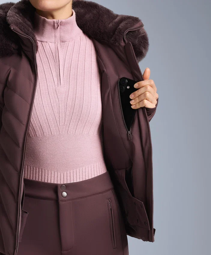 Casaco de esqui Primaloft® resistente à água e com corte justo Casaco de esqui Primaloft® resistente à água e com corte justo