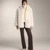 Casaco de malha jacquard às riscas Casaco de malha jacquard às riscas