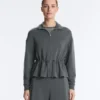 Casaco em modal Soft Touch com cintura ajustável e gola alta Casaco em modal Soft Touch com cintura ajustável e gola alta