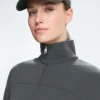Casaco em modal Soft Touch com cintura ajustável e gola alta Casaco em modal Soft Touch com cintura ajustável e gola alta