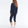 Casaco em modal Soft Touch com cintura ajustável e gola alta Casaco em modal Soft Touch com cintura ajustável e gola alta