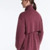 Casaco longo de Soft Touch com modal e bolsos Casaco longo de Soft Touch com modal e bolsos