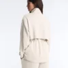 Casaco longo de Soft Touch com modal e bolsos Casaco longo de Soft Touch com modal e bolsos
