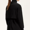 Casaco longo de Soft Touch com modal e bolsos Casaco longo de Soft Touch com modal e bolsos