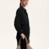 Casaco longo de Soft Touch com modal e bolsos Casaco longo de Soft Touch com modal e bolsos