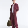 Casaco longo de Soft Touch com modal e bolsos Casaco longo de Soft Touch com modal e bolsos