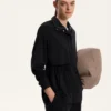 Casaco longo de Soft Touch com modal e bolsos Casaco longo de Soft Touch com modal e bolsos