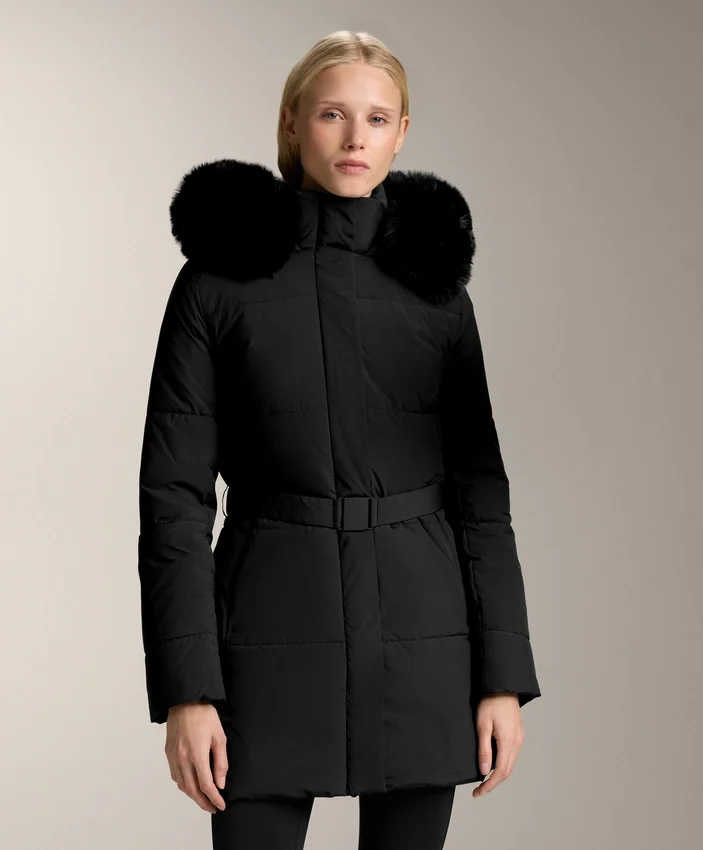 Casaco Midi Acolchoado Primaloft® Repelente à Água Casaco Midi Acolchoado Primaloft® Repelente à Água