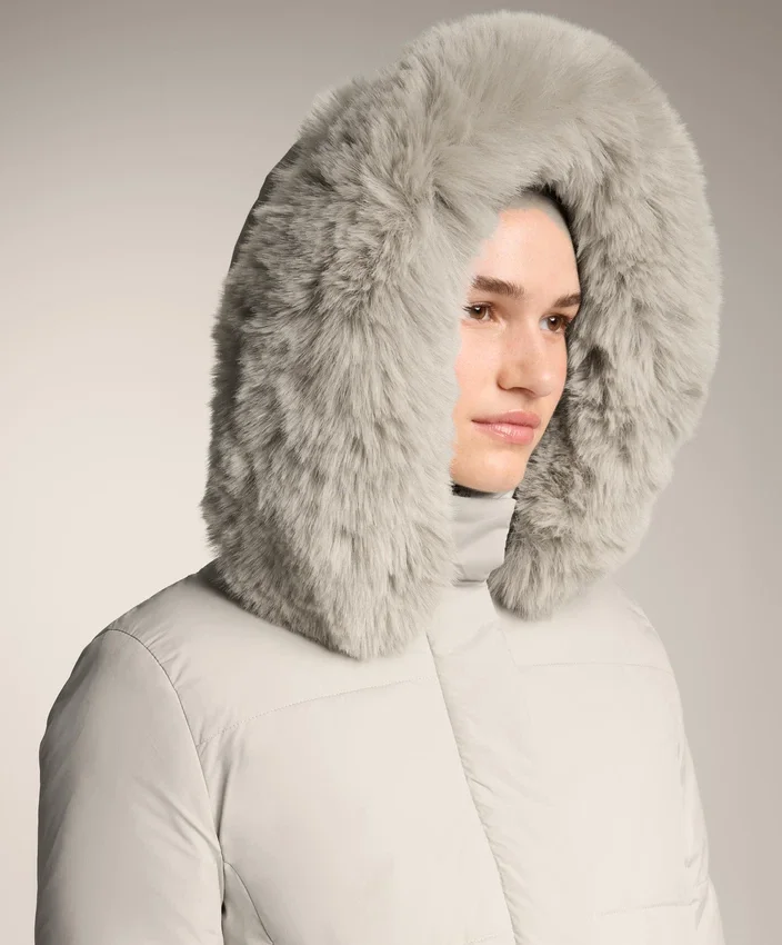 Casaco Midi Acolchoado Primaloft® Repelente à Água Casaco Midi Acolchoado Primaloft® Repelente à Água