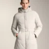 Casaco Midi Acolchoado Primaloft® Repelente à Água Casaco Midi Acolchoado Primaloft® Repelente à Água
