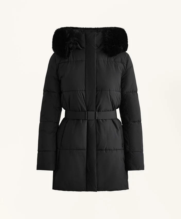 Casaco Midi Acolchoado Primaloft® Repelente à Água Casaco Midi Acolchoado Primaloft® Repelente à Água