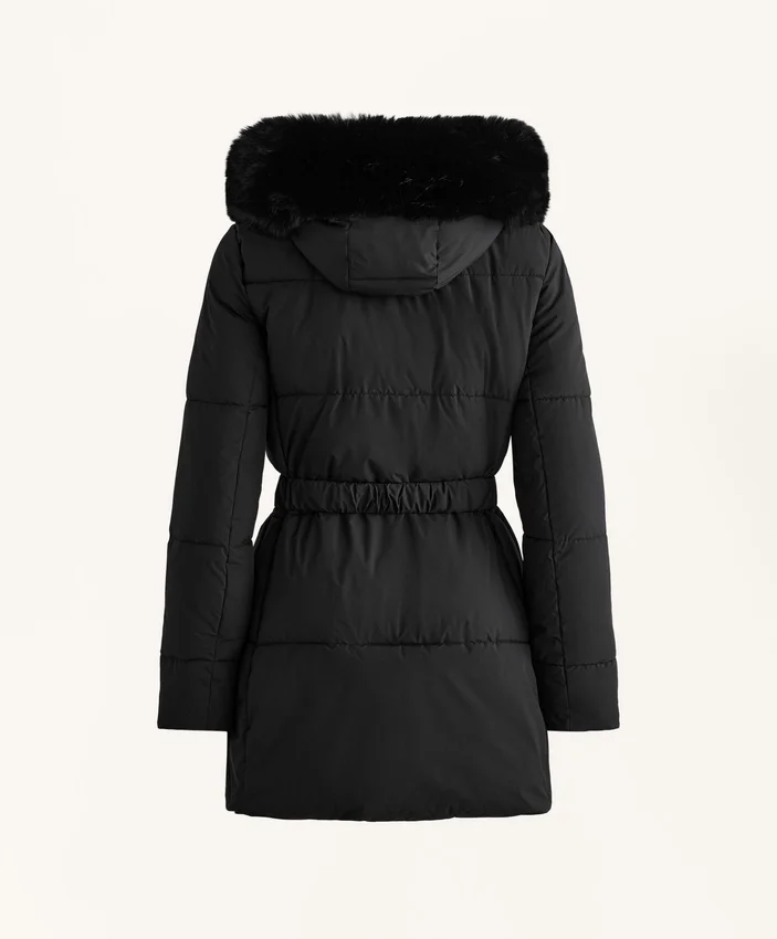 Casaco Midi Acolchoado Primaloft® Repelente à Água Casaco Midi Acolchoado Primaloft® Repelente à Água