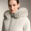 Casaco Midi Acolchoado Primaloft® Repelente à Água Casaco Midi Acolchoado Primaloft® Repelente à Água