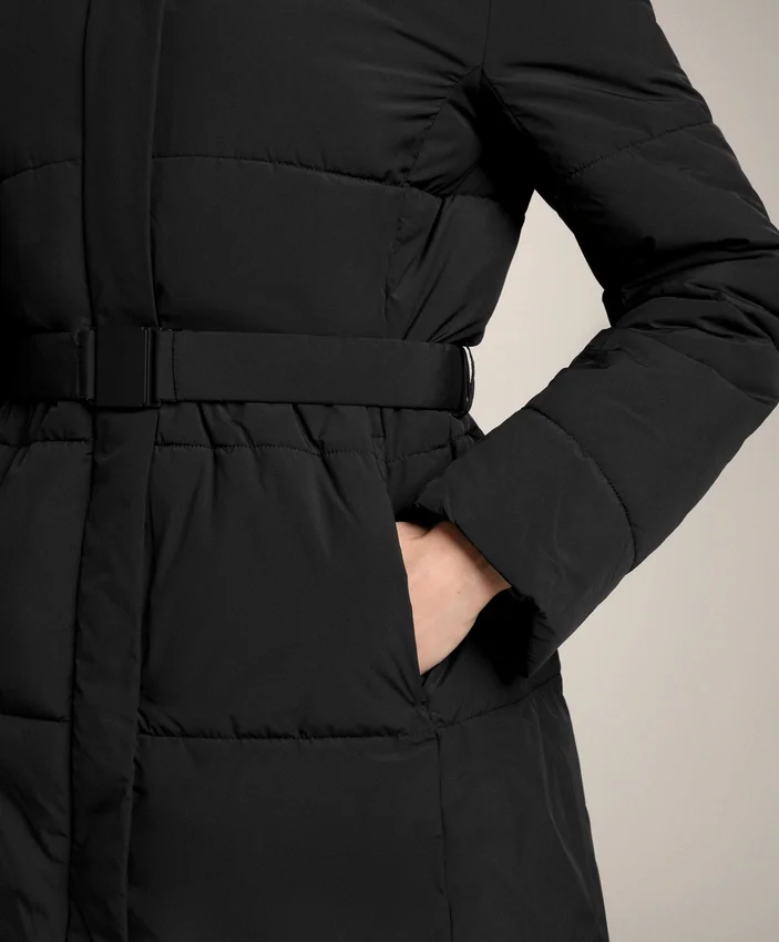 Casaco Midi Acolchoado Primaloft® Repelente à Água Casaco Midi Acolchoado Primaloft® Repelente à Água