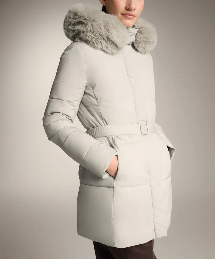 Casaco Midi Acolchoado Primaloft® Repelente à Água Casaco Midi Acolchoado Primaloft® Repelente à Água