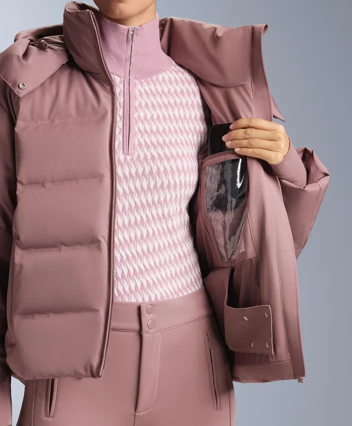 Casaco Minardi Piume Ski resistente à água, 80% de penugem e 20% de penas Casaco Minardi Piume Ski resistente à água, 80% de penugem e 20% de penas