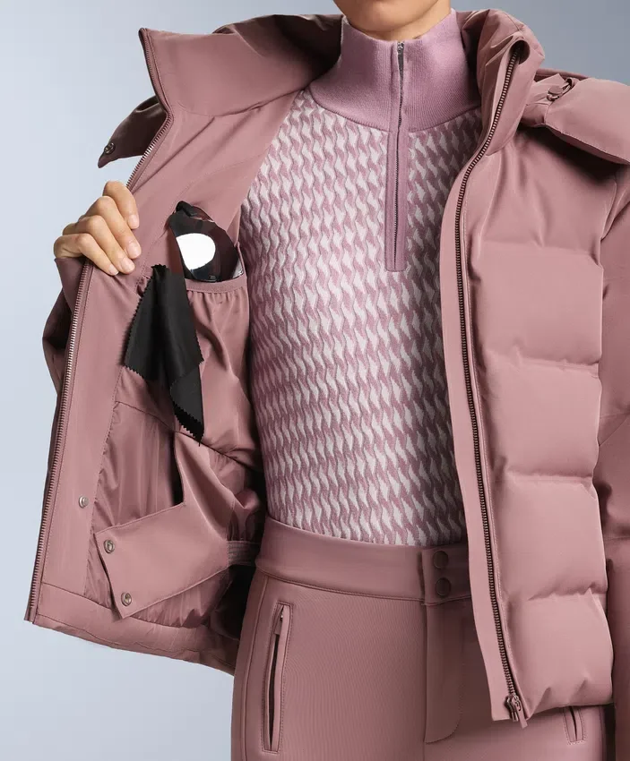 Casaco Minardi Piume Ski resistente à água, 80% de penugem e 20% de penas Casaco Minardi Piume Ski resistente à água, 80% de penugem e 20% de penas