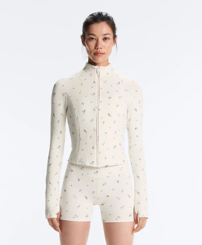 Casaco técnico Evermove com estampado floral Casaco técnico Evermove com estampado floral