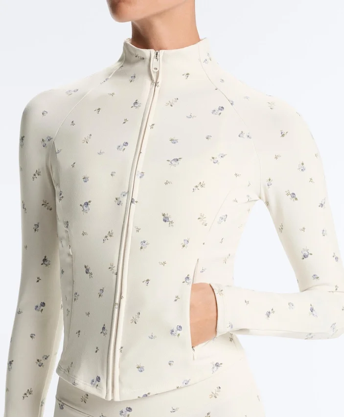Casaco técnico Evermove com estampado floral Casaco técnico Evermove com estampado floral