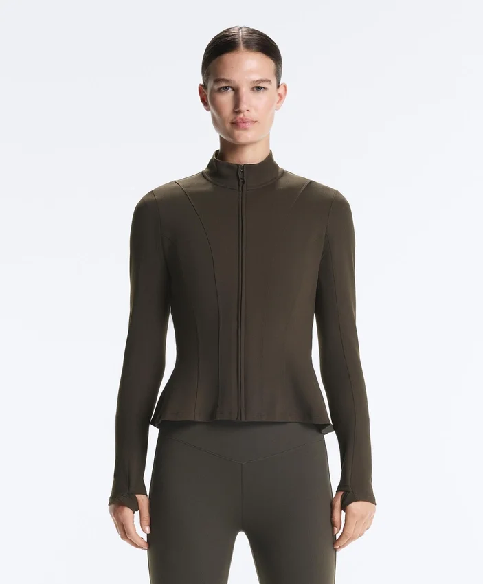 Casaco técnico Evermove com peplum Casaco técnico Evermove com peplum
