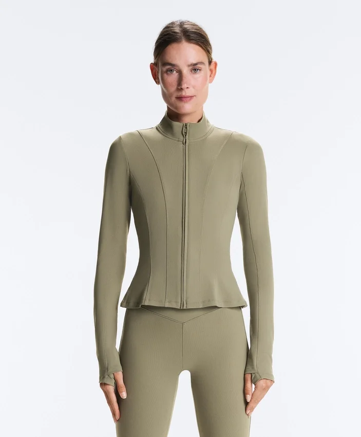 Casaco técnico Evermove com peplum Casaco técnico Evermove com peplum