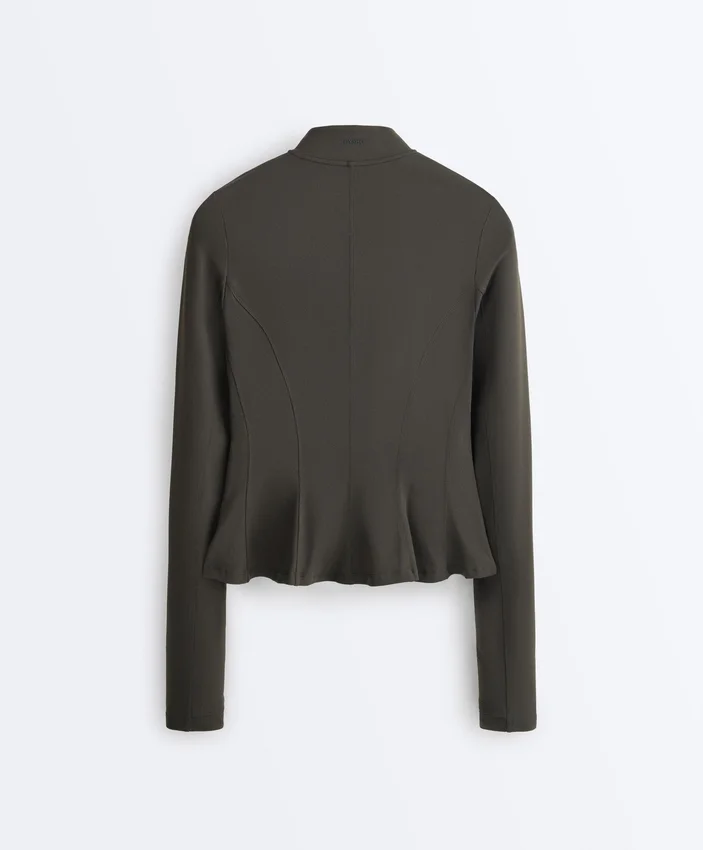 Casaco técnico Evermove com peplum Casaco técnico Evermove com peplum