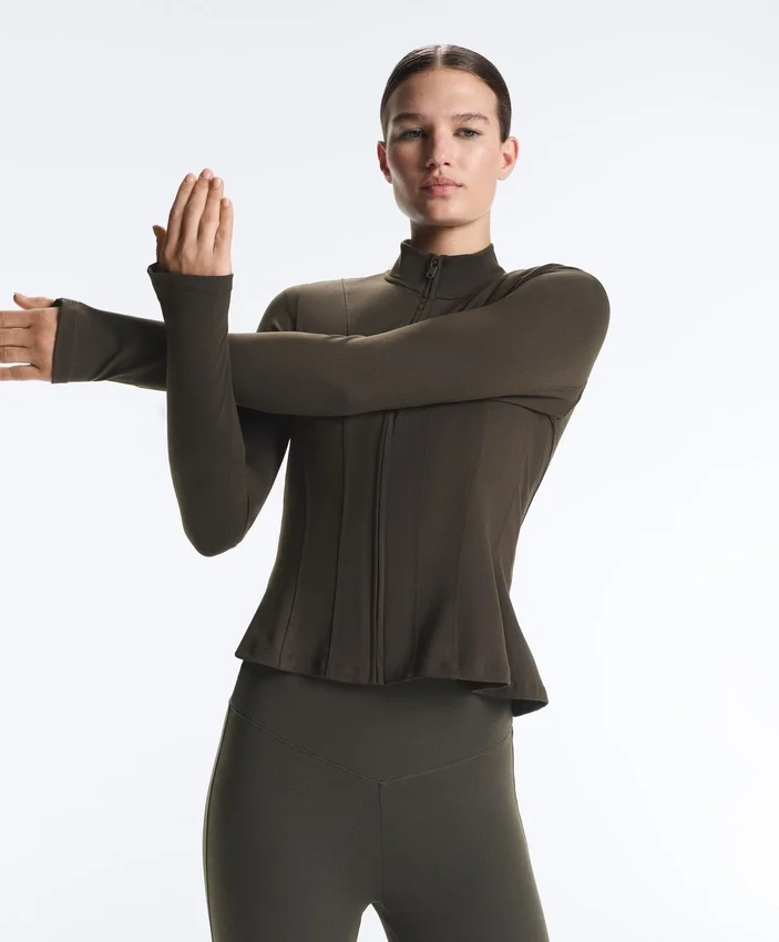 Casaco técnico Evermove com peplum Casaco técnico Evermove com peplum