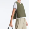 Colete fino acolchoado em nylon Colete fino acolchoado em nylon