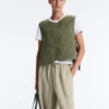 Colete fino acolchoado em nylon Colete fino acolchoado em nylon