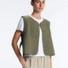 Colete fino acolchoado em nylon Colete fino acolchoado em nylon